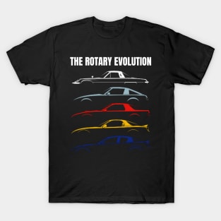 The Rotary Evolution - Rotary engine cars T-Shirt